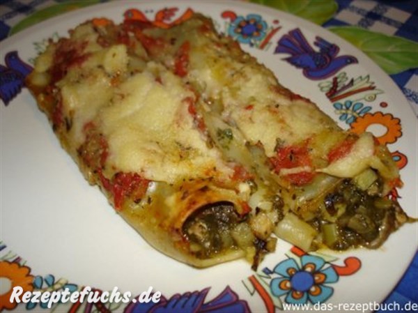 Cannelloni mit Gemüsefüllung