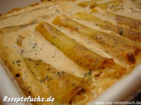 Cannelloni mit Sojahackfüllung