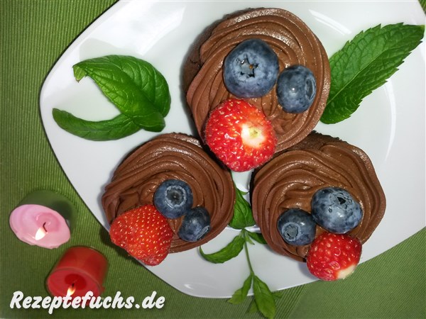 Cupcakes mit Schokocreme