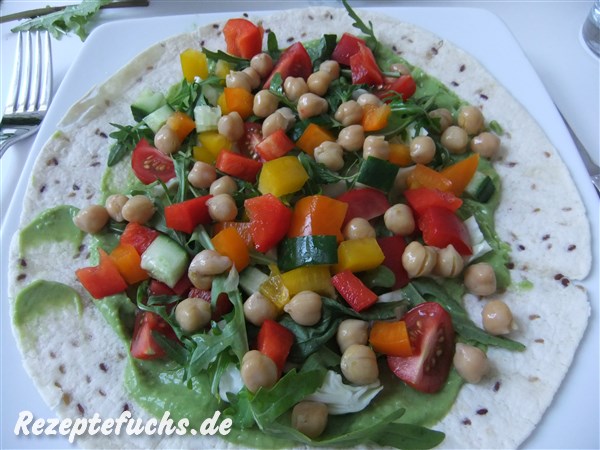 Frischer Salat-Wrap