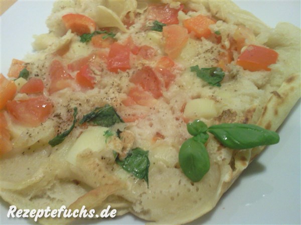 Herzhafter Pfannkuchen mit Gemüse