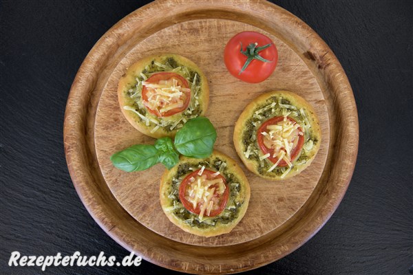 Mini Pesto-Pizzen