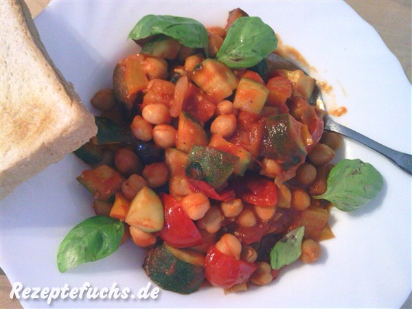 Ratatouille mit Kichererbsen