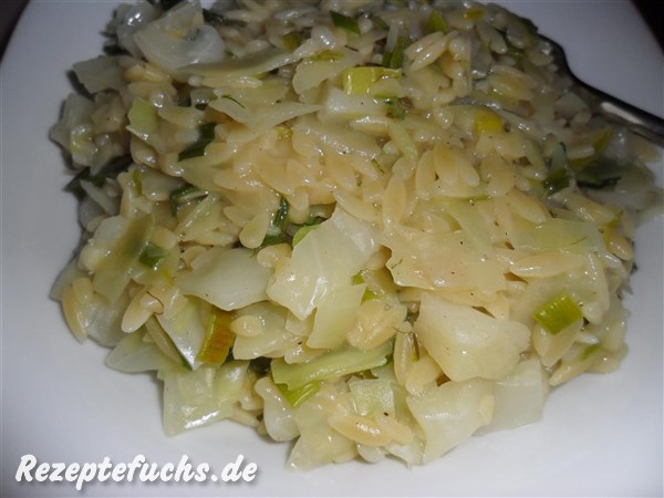 Reisnudeln mit Weißkraut