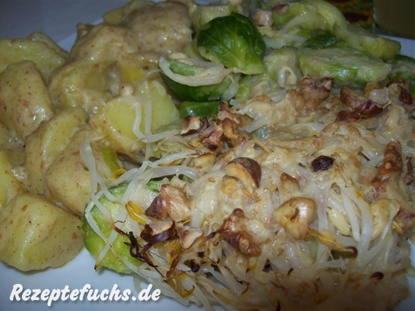 Rosenkohl-Gratin mit Bechamelkartoffeln