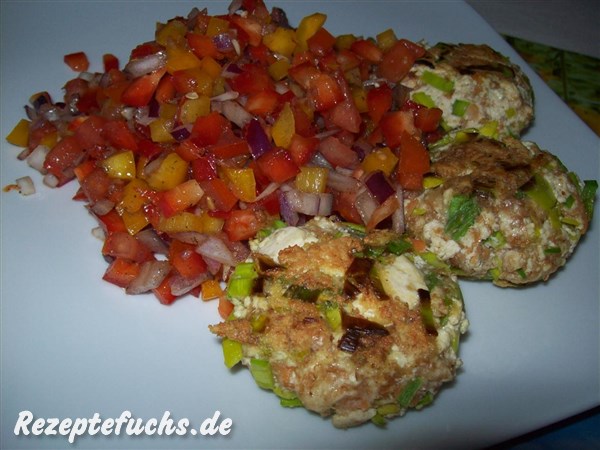 Tofutaler mit Salsa