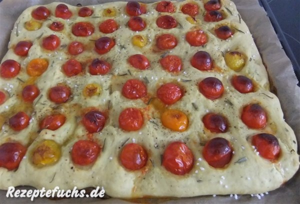 Tomatentarte nach dem Backen