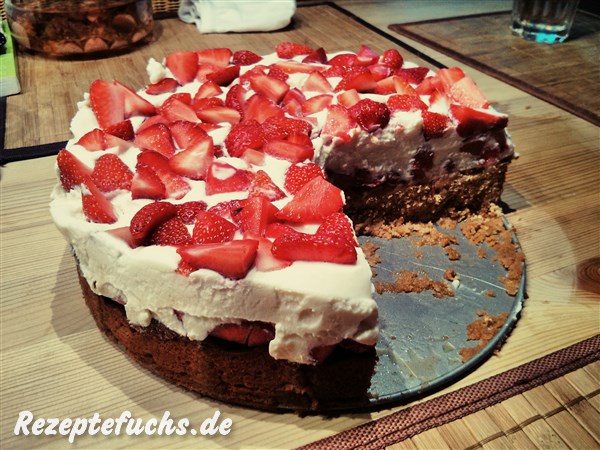 Torte mit Ausschnitt