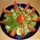 Gurkensalat mit Tomaten und Dill 1