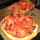 Paprika-Tomaten-Pide-Pizza