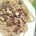 Räuchertofu-Soße zu Spagetti