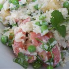 Risi-Bisi-Salat mit Ananas