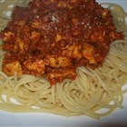 Spaghetti mit Tofu-Bolognese