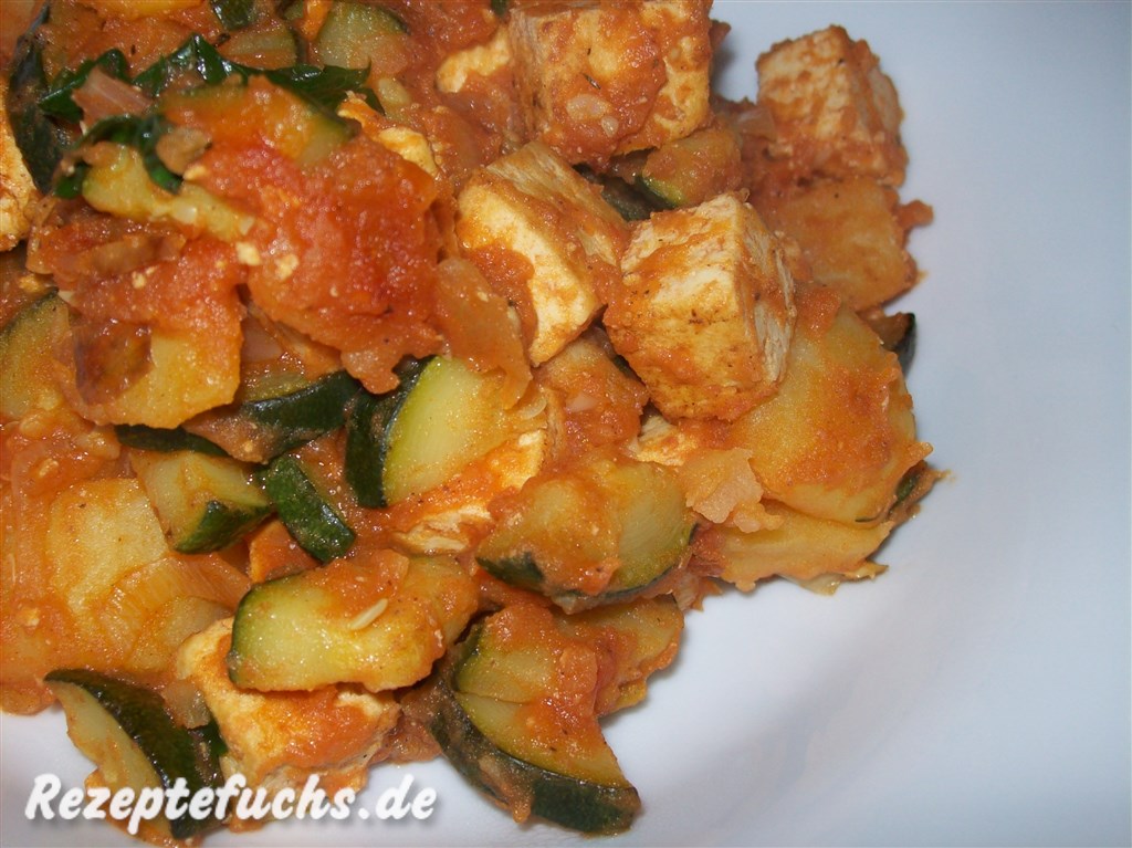 Artischocken-Tofu-Pfanne