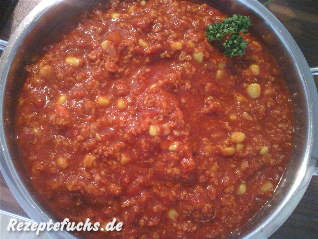 Chili mit Sojahack und Mais