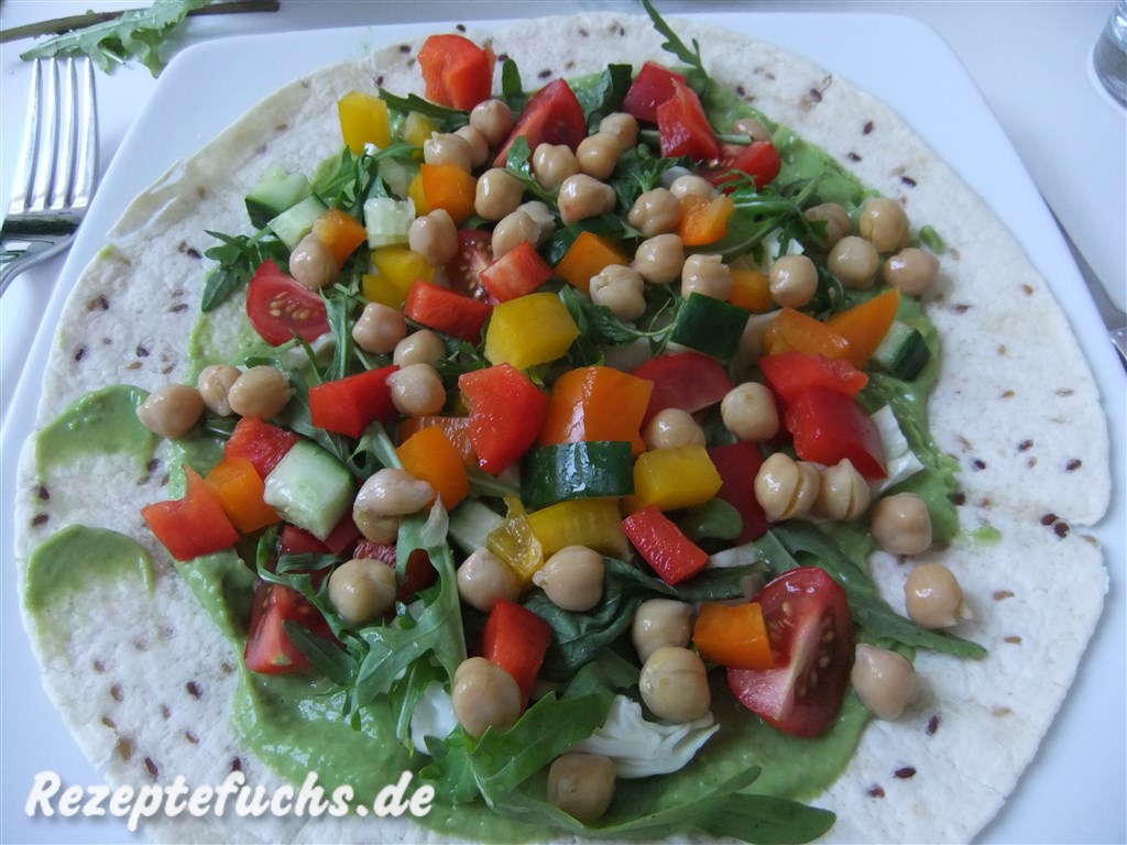 Frischer Salat-Wrap