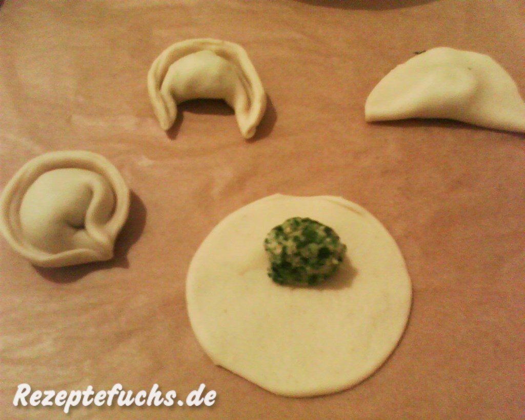 Herstellung der Tortellini