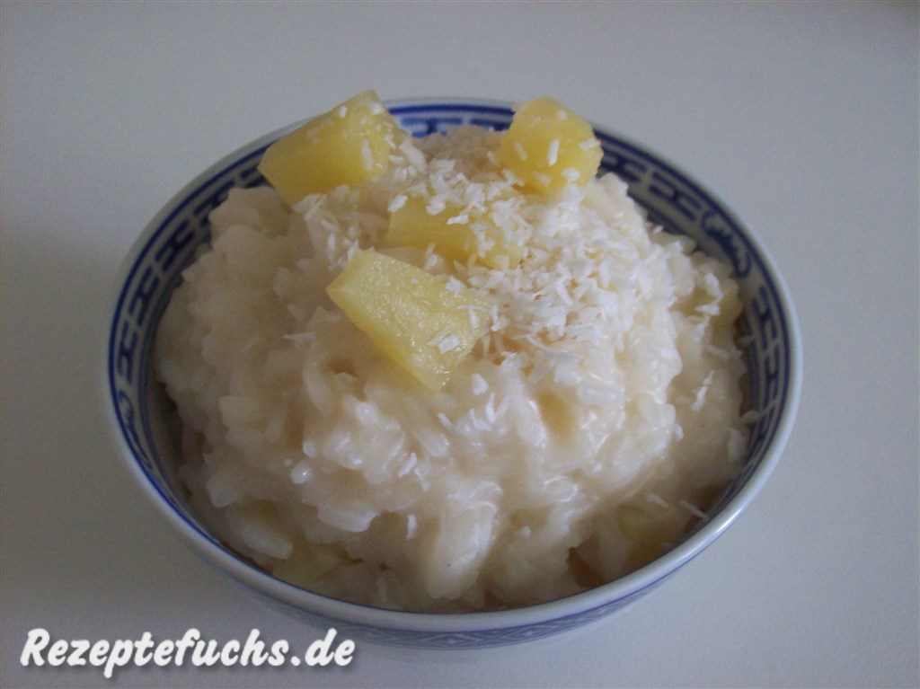 Kokosreis mit Ananas