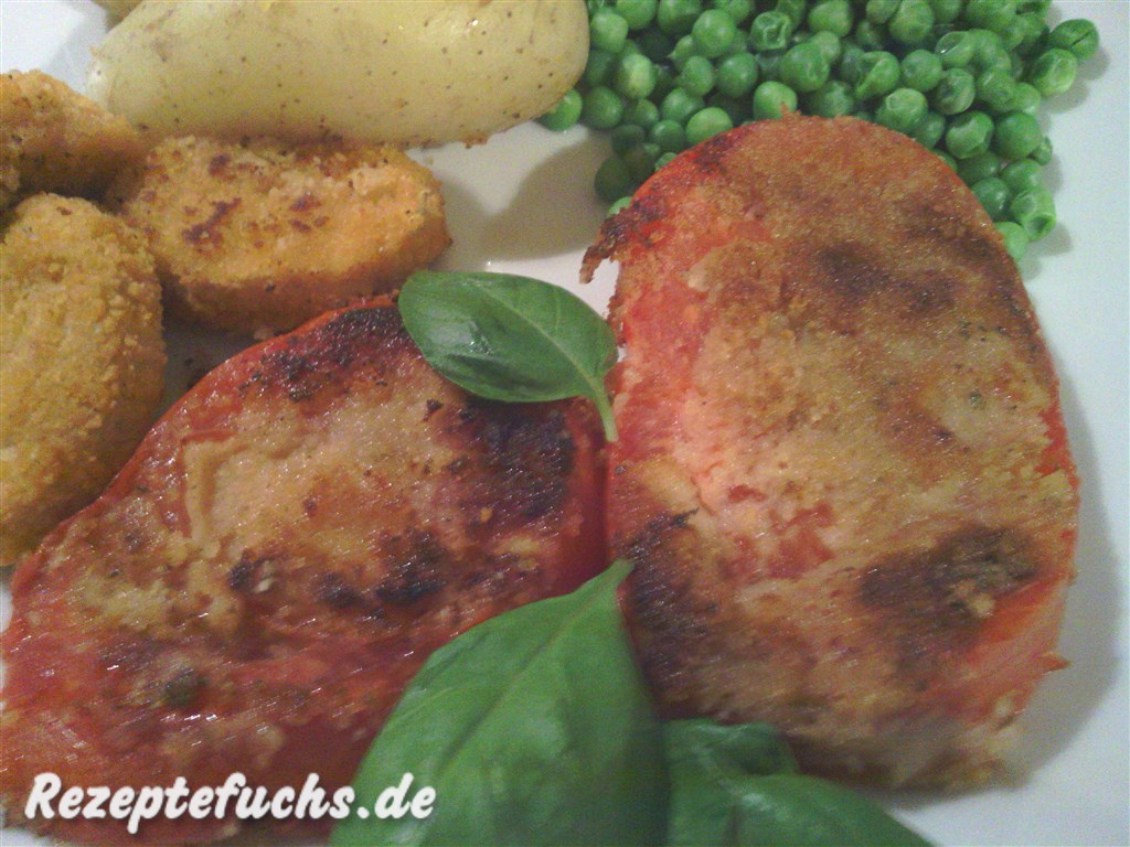 Panierte Tomatenscheiben