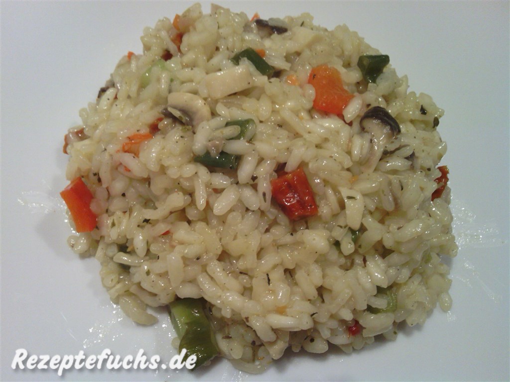 Pilzrisotto mit Gemüse