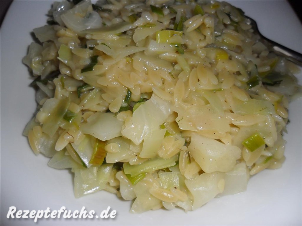 Reisnudeln mit Weißkraut