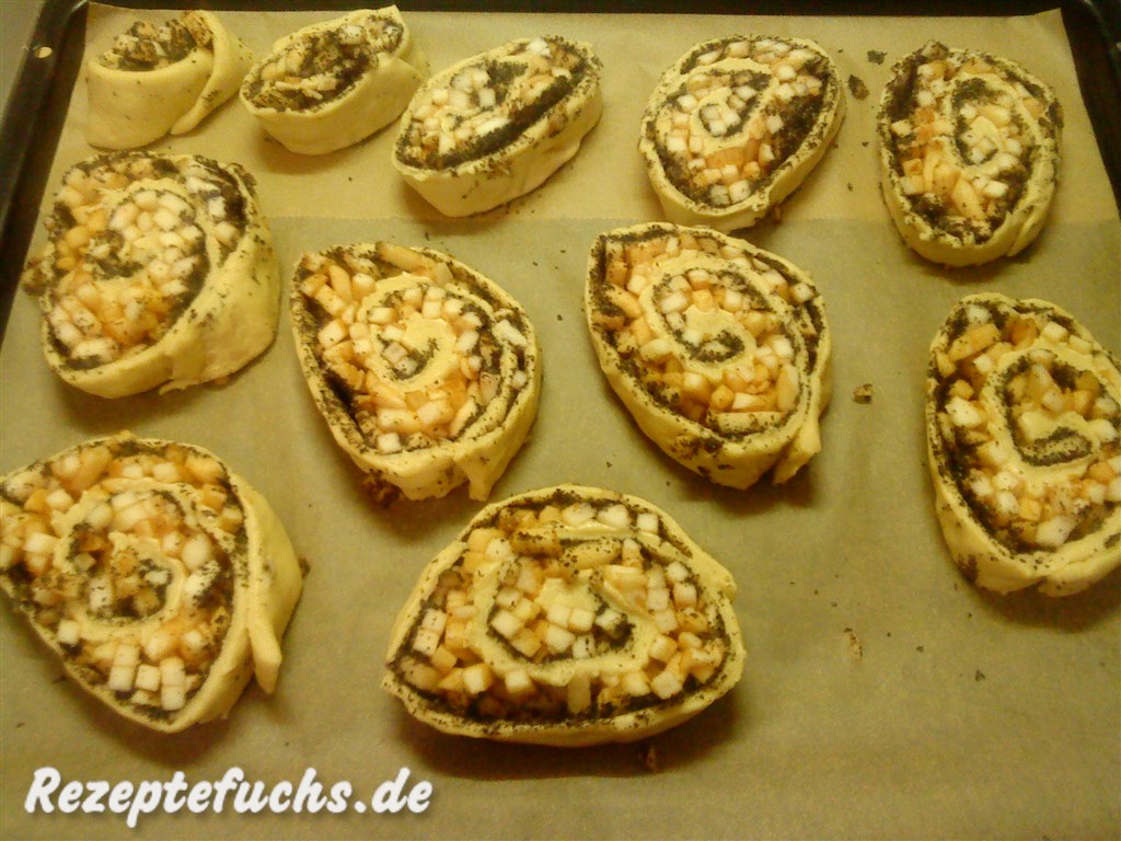 Schnecken auf Blech