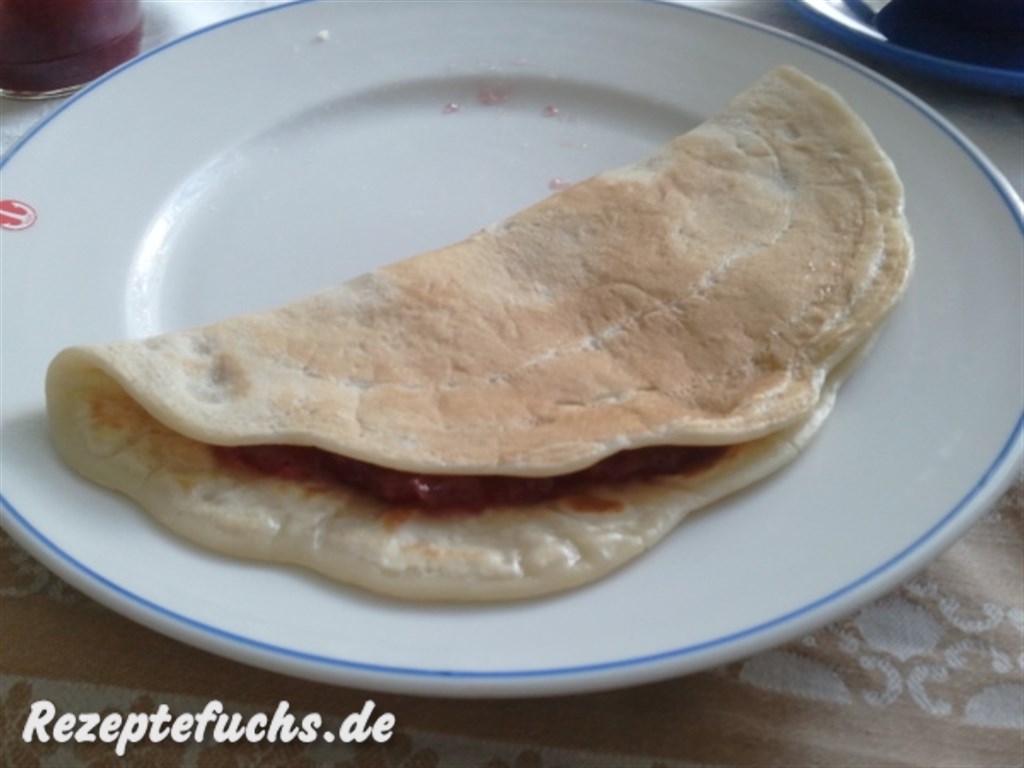 Sehr lecker auch mit selbstgemachter Johannisbeermarmelade