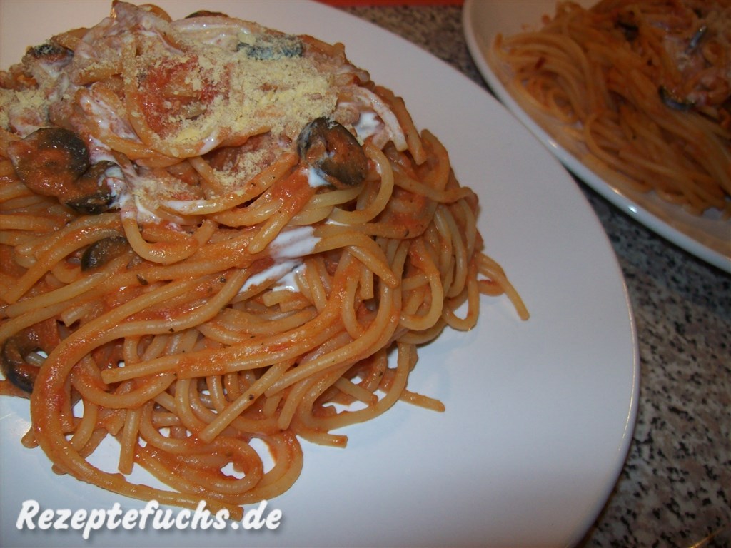 Spaghetti mit Tomatencreme