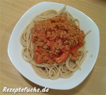 Bolognse - hier mit Spaghetti