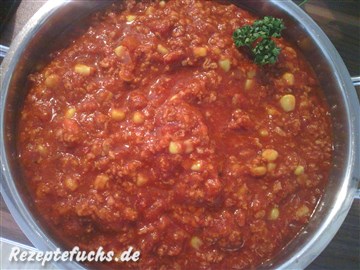 Chili mit Sojahack und Mais