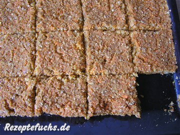 Der Kuchen auf dem Blech