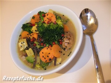 Gemüsepfanne mit Tempeh