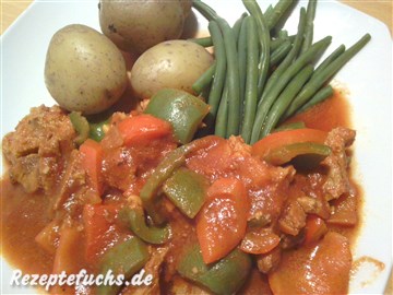 Gulasch mit Paprika