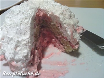 Himbeersahnetorte mit Kokossahne