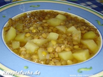 Linsensuppe mit Kartoffeln