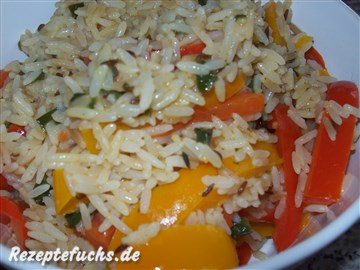 Paprikareis mit Kreuzkümmel