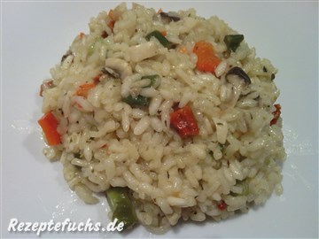 Pilzrisotto mit Gemüse