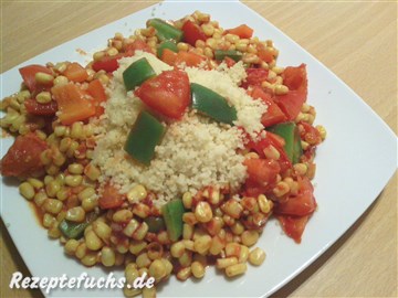 Quinoa-Berg mit südamerikanischen Gemüsesorten