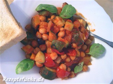 Ratatouille mit Kichererbsen