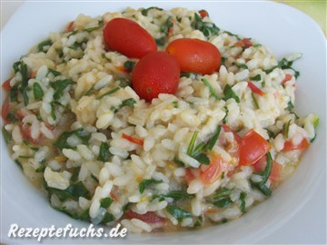 Rucola-Tomaten-Risotto