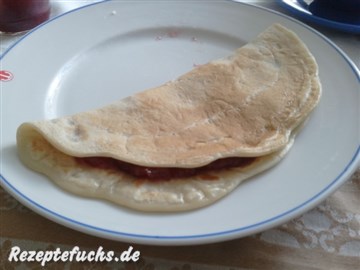 Sehr lecker auch mit selbstgemachter Johannisbeermarmelade