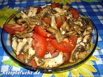 Tomaten-Champignon-Salat